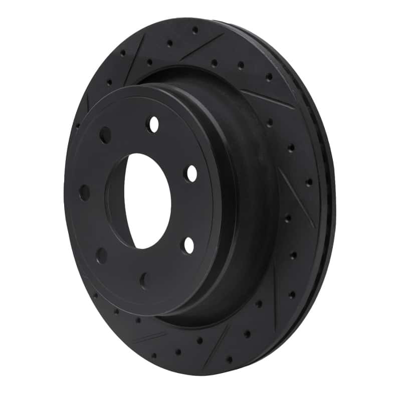 R1 Concepts — R1 12-14 Ford F-150 4WD Rear Left Drilled & Slotted Black Brake Rotor
R1 Brake Rotor Drill - view 2