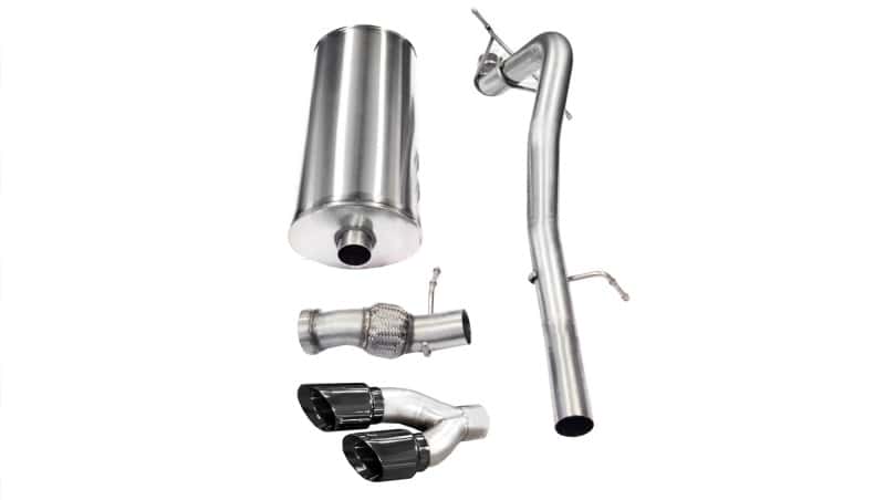 CORSA Performance — Corsa 2011-2014 Cadillac Escalade 6.2L V8 3in Cat-Back Single Side w Twin 4in Black Pro-Series Tips
Exhaust - view 1