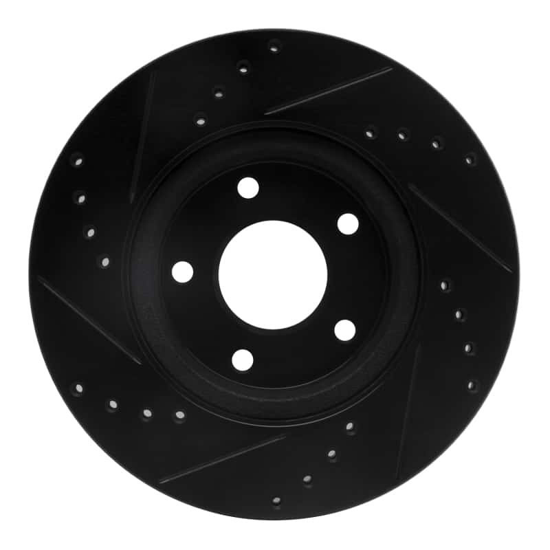R1 Concepts — R1 13-25 Nissan Altima Front Right Drilled & Slotted Black Brake Rotor
R1 Brake Rotor Drill - view 5