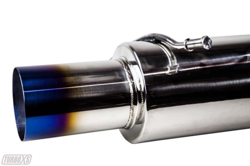 Turbo XS — Turbo XS 02-07 WRX-STi Rear Muffler Assembly w/ Titanium Tip
Exhaust Muffler - view 4
