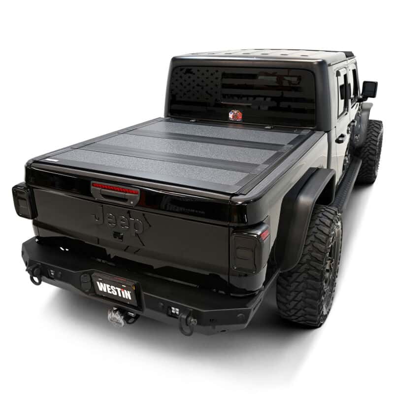 Westin — Westin 20-26 Jeep Gladiator JT 4WD 5ft. Bed Hard Tri-Fold Tonneau Cover - Black
HT-F Tonneau Cover - view 16