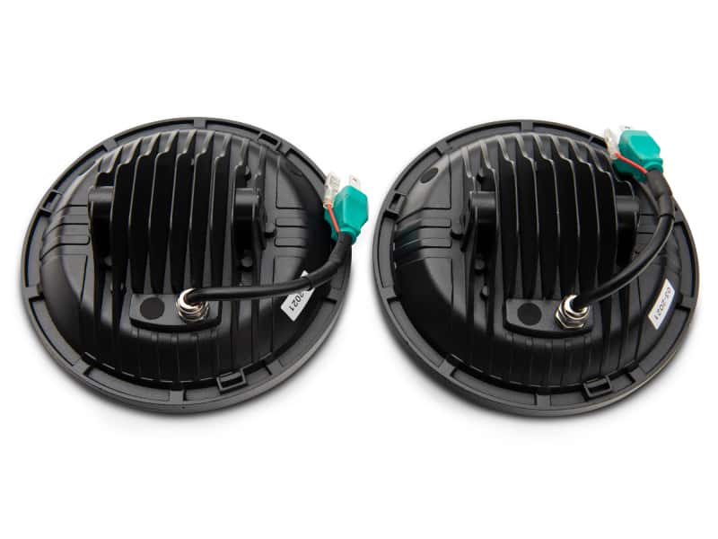 Raxiom — Raxiom 97-18 Jeep Wrangler TJ/JK Axial Series 13-LED Headlights- Black Housing (Clear Lens)
Headlights - view 5
