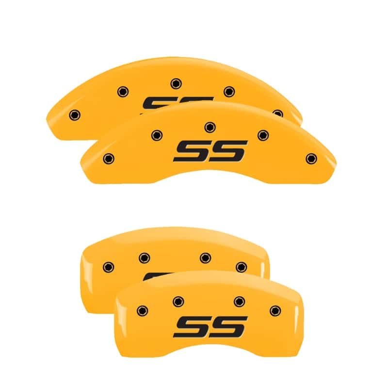 MGP — MGP 4 Caliper Covers Engraved Front & Rear Monte Carlo SS Yellow Finish Black Char 2002 Chevy Impala
Caliper Covers - view 1