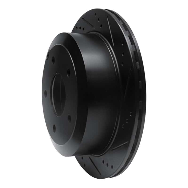 R1 Concepts — R1 05-06 Pontiac GTO Rear Right Drilled & Slotted Black Brake Rotor
R1 Brake Rotor Drill - view 2