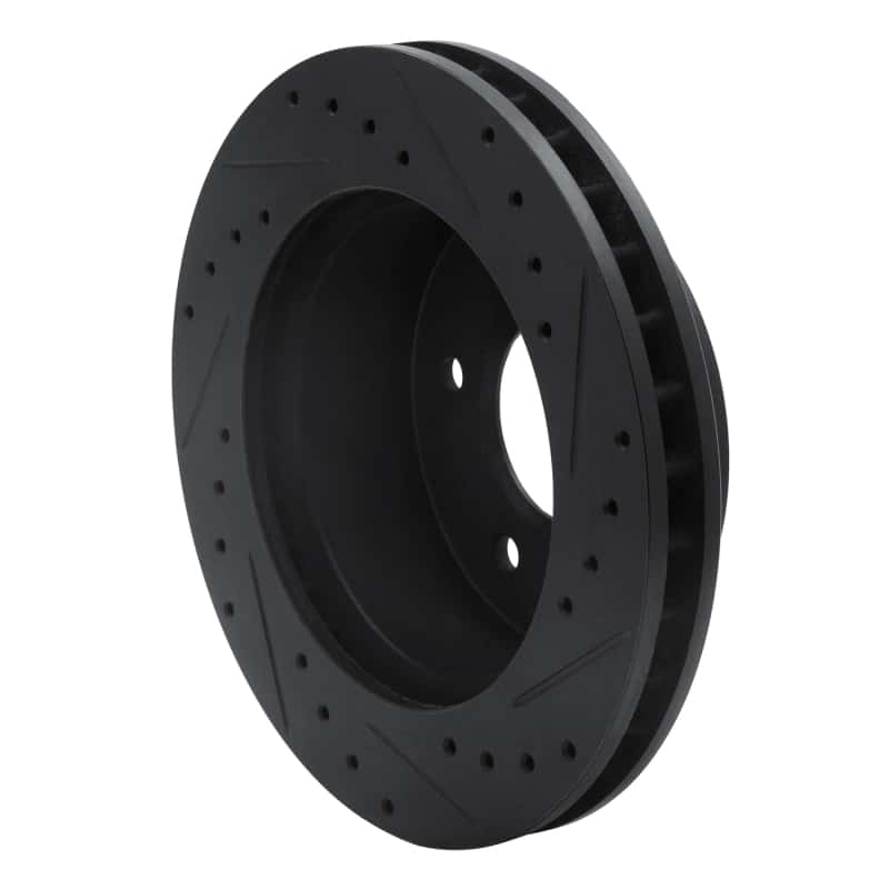 R1 Concepts — R1 90-02 Chevrolet ASTRO Front Left Drilled & Slotted Black Brake Rotor
R1 Brake Rotor Drill - view 4