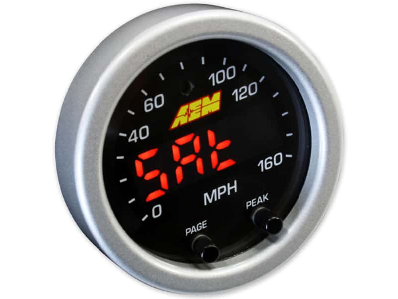 AEM — AEM X-Series 0-160 MPH Black Bezel w/ Black Face GPS Speedometer Gauge
           aem30-0313         
X-Series Speedo
X-Series GPS - view 5