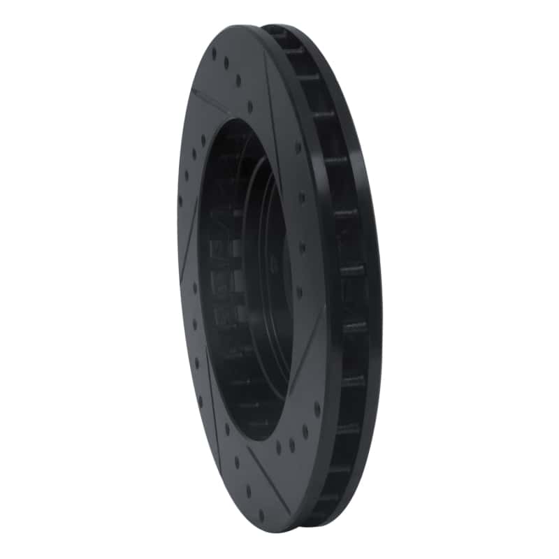 R1 Concepts — R1 91-93 Dodge STEALTH Front Left Drilled & Slotted Black Brake Rotor
R1 Brake Rotor Drill - view 4