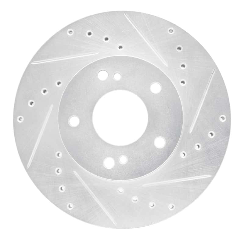 R1 Concepts — R1 89-90 Nissan 300ZX Front Right Drilled & Slotted Silver Brake Rotor
R1 Brake Rotor Drill - view 1