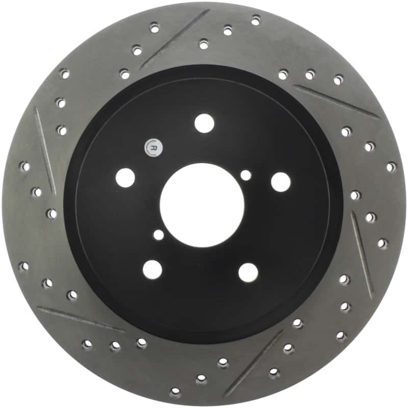 Stoptech — StopTech 16-17 Subaru WRX (w/Eyesight Technology) Sport Slotted & Drilled Rear Right Rotor
Disc Brake Rotor
Slot/Drill Rotor - view 1
