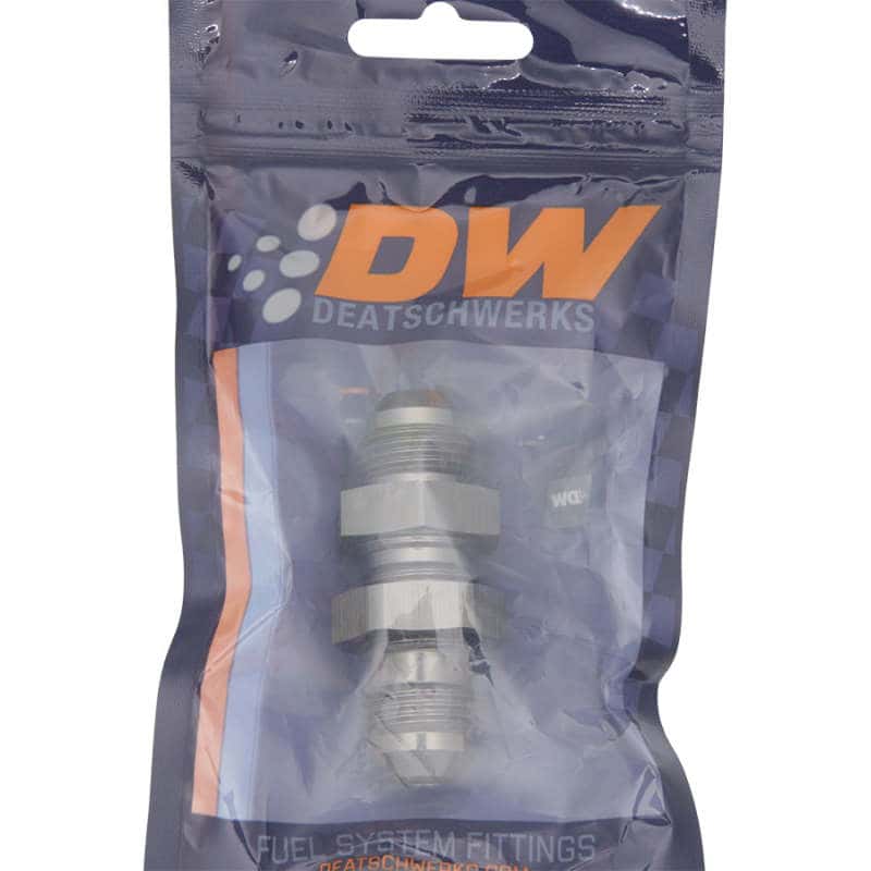 DeatschWerks — DeatschWerks 8AN Male Flare To 8AN Male Flare Bulkhead Adapter (Incl. Nut) - view 5