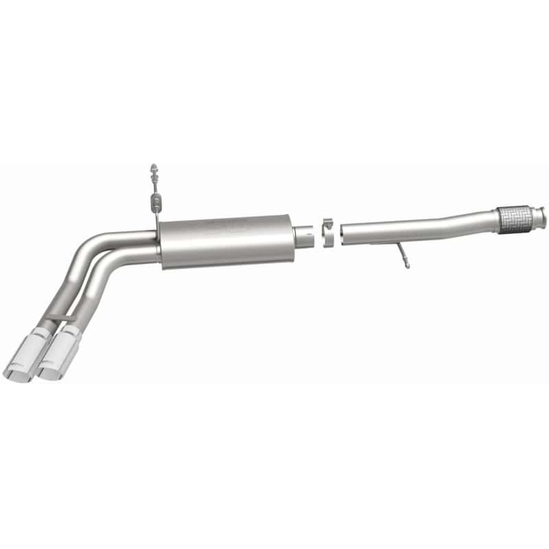 Magnaflow — Magnaflow 14 Chev Silverado V8 5.3L CC/EC Dual Same Side Before P/S Tire Exit SS Cat Back Perf Exh
Cat-Back - view 5