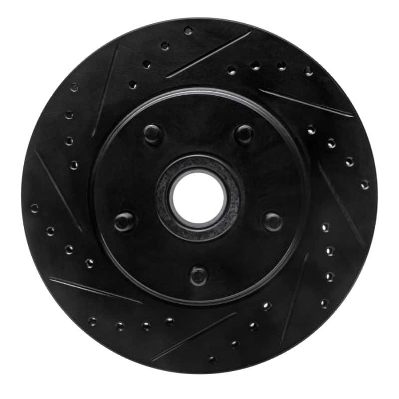 R1 Concepts — R1 68-73 Ford Mustang Front Left Drilled & Slotted Black Brake Rotor
R1 Brake Rotor Drill - view 1