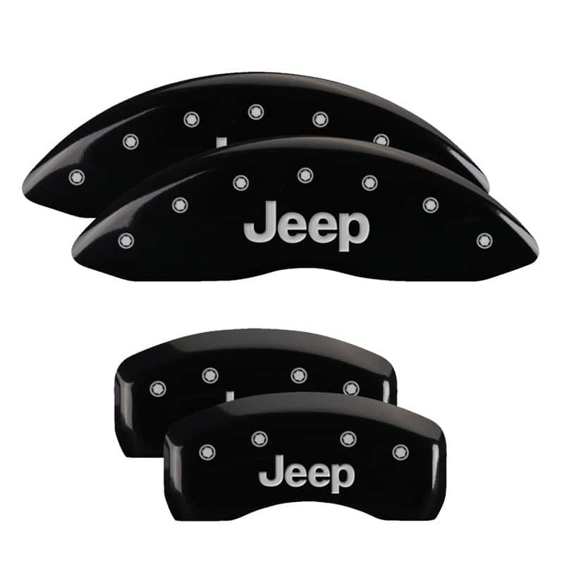 MGP — MGP 4 Caliper Covers Engraved Front & Rear JEEP Black finish silver ch
Caliper Covers - view 1