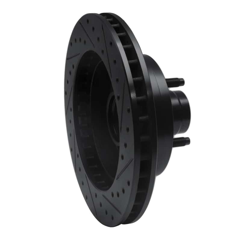 R1 Concepts — R1 73-93 Ford E-150 Econoline Front Left Drilled & Slotted Black Brake Rotor
R1 Brake Rotor Drill - view 4
