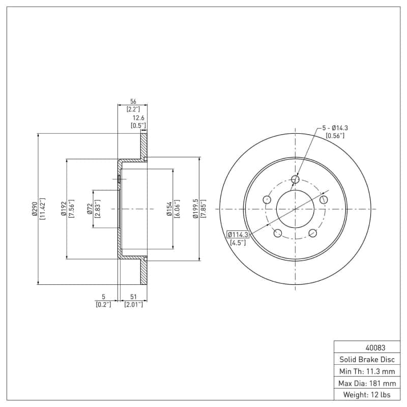 DFC — DFC 97-07 Chrysler Town & Country Rear GeoSPEC Coated Rotor
DFC Brake Rotor - view 2