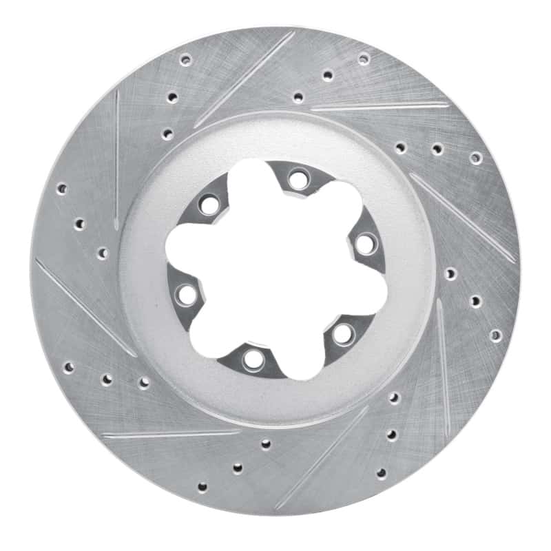 R1 Concepts — R1 09-12 Chevrolet Colorado Front Left Drilled & Slotted Silver Brake Rotor
R1 Brake Rotor Drill - view 1