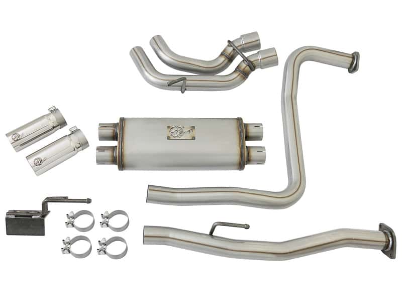 aFe — aFe Rebel Series 3in SS Cat-Back Exhaust System w/ Polished Tip 04-15 Nissan Titan V8 5.6L
Cat-Back Exhaust - view 8