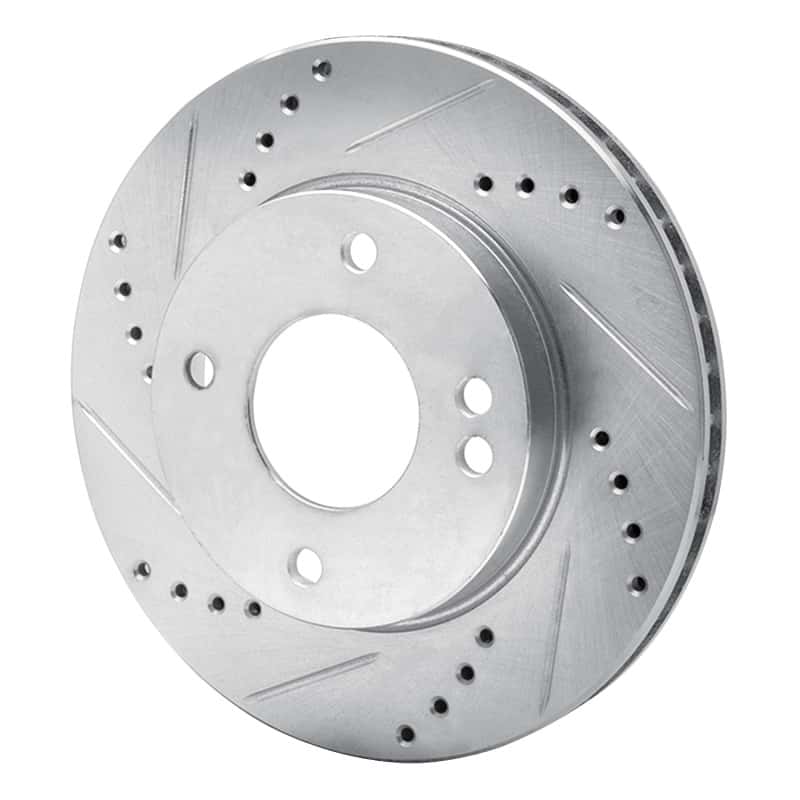 R1 Concepts — R1 07-17 Nissan TIIDA (Mexico) Front Left Drilled & Slotted Silver Brake Rotor
R1 Brake Rotor Drill - view 2