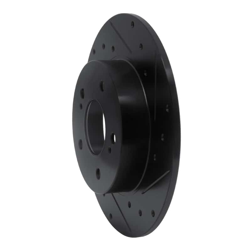 R1 Concepts — R1 94-04 Infiniti I30 Rear Right Drilled & Slotted Black Brake Rotor
R1 Brake Rotor Drill - view 2