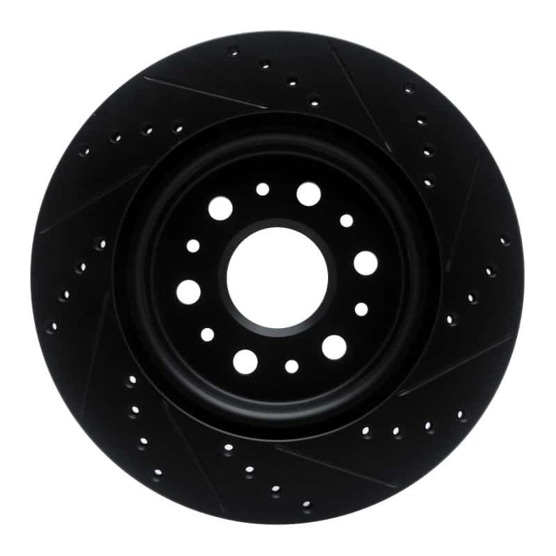 R1 Concepts — R1 17-25 Buick Enclave Rear Left Drilled & Slotted Black Brake Rotor
R1 Brake Rotor Drill - view 5