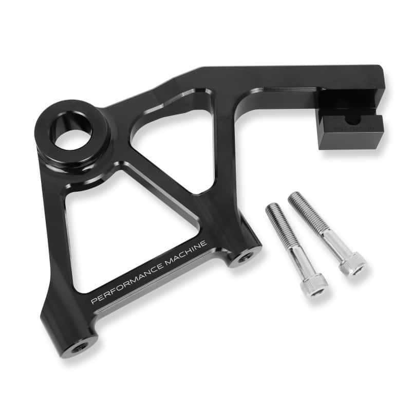 Performance Machine — Performance Machine Touring Rear Rad Cal Bracket Assembly - Black Ano - view 1