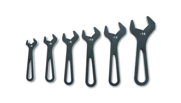 Vibrant — Vibrant Aluminum Wrench Set Set of 6 (AN-4 to AN-16)
Setof6ANAlumWrenches
6pcsANAlloyWrenches
Hose End Wrench - view 4
