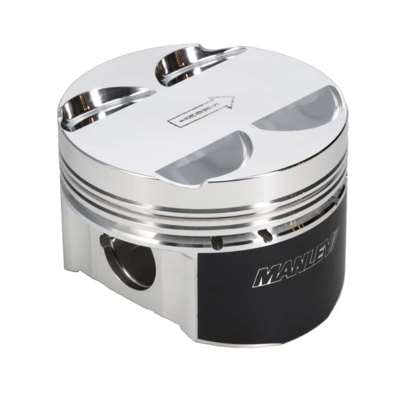 Manley Performance — Manley 16+ Nissan VR30DDTT 86mm Bore Grade 2 10:1 CR -3.5cc Dome Flat Top Piston w/ Rings (SINGLE)
Piston - view 4