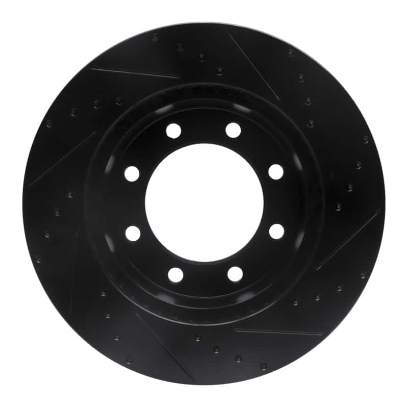 R1 Concepts — R1 05-12 Ford F-250 4WD (Super Duty) Front Left Drilled & Slotted Black Brake Rotor
R1 Brake Rotor Drill - view 5
