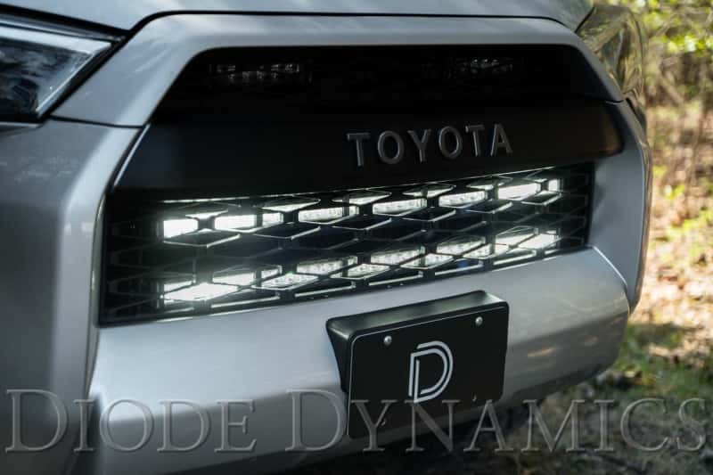 Diode Dynamics — Diode Dynamics 14-19 Toyota 4Runner SS30 Dual Stealth Lightbar Kit - White Driving - view 2