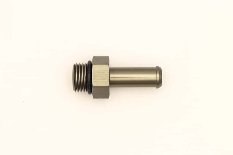 DeatschWerks — DeatschWerks 6AN ORB Male To 3/8in Barb Fitting (Single Barb - Incl O-Ring)
Lines & Fittings - view 4