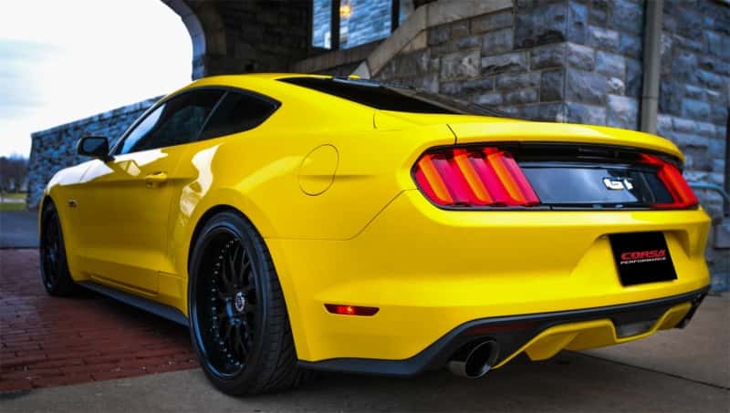 CORSA Performance — Corsa 2015-2017 Ford Mustang GT Fastback 5.0 3in Xtreme Cat Back Exhaust w/ Dual Black 4.5in Tips
Corsa 2015 Ford Mustang GT Fastback 5.0 3in Xtreme Cat Back Exhaust w/ Dual  Black 4.5in Tips
Exhaust - view 9