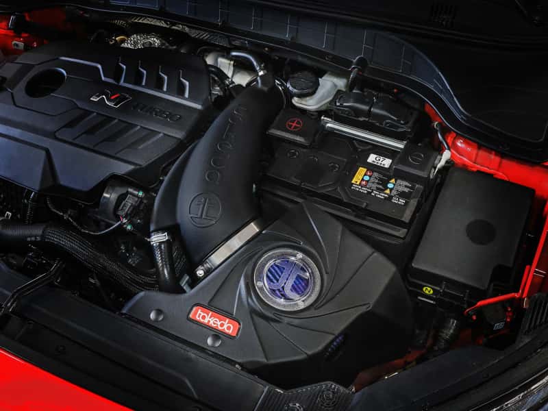 aFe — aFe 22-23 Hyundai Kona N L4 2.0L(t) Takeda Momentum Cold Air Intake System w/ Pro 5R Filter
Takeda Intake System - view 9
