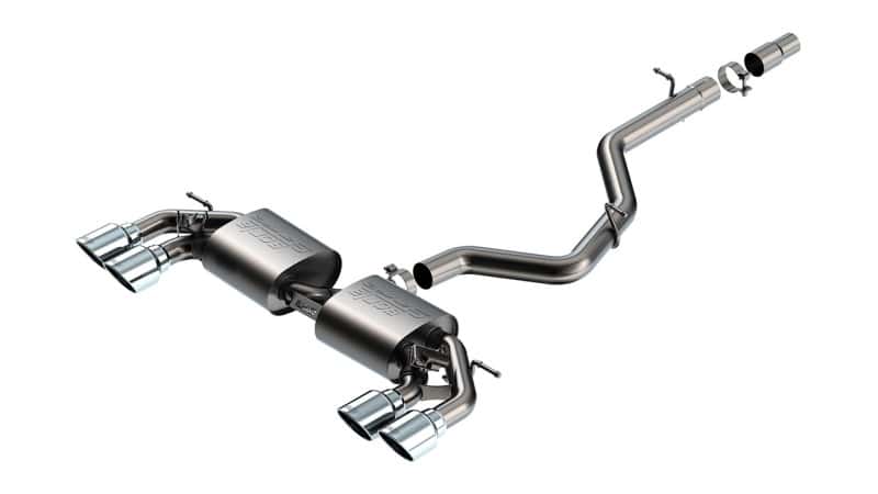 Borla — Borla 22-25 Volkswagen Golf R S-type Cat-Back Exhaust - Dual 4.5in Stainless Tips
Cat-Back System - view 1