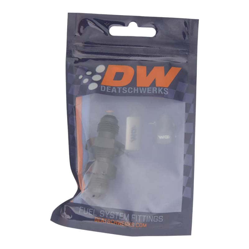DeatschWerks — DeatschWerks 6AN Male Flare to 6AN Male Flare Bulkhead Adapter (Incl Nut) - Anodized Matte Black
Lines & Fittings - view 2