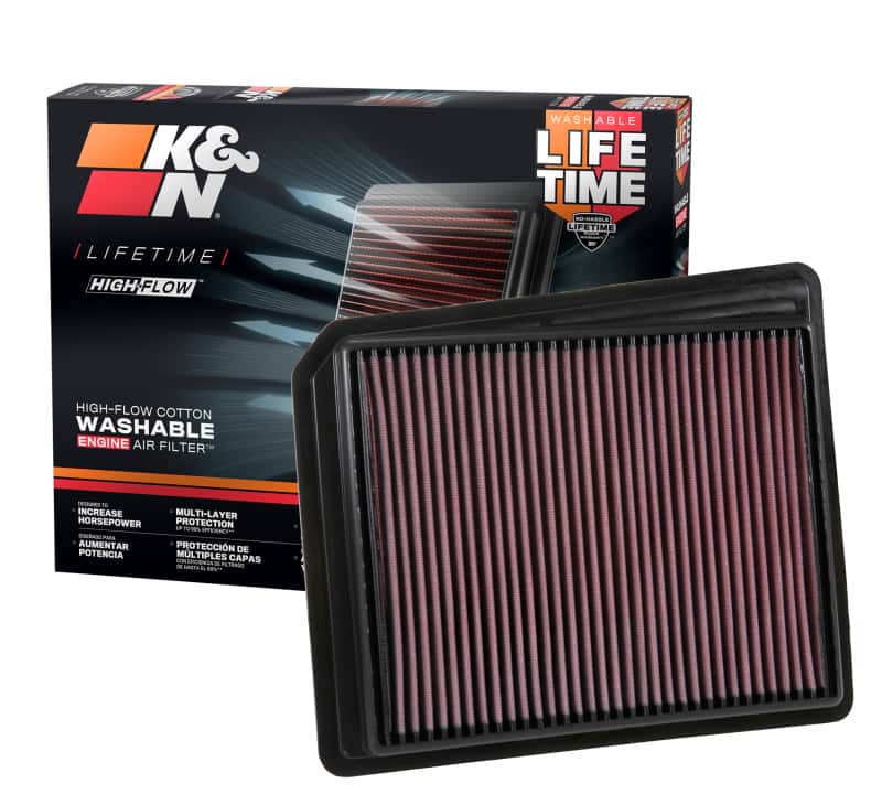 K&N Engineering — K&N 2017 Nissan Titan V8-5.6L F/I Drop In Replacement Air Filter
Replacement Air Filt
Air Filter - view 6