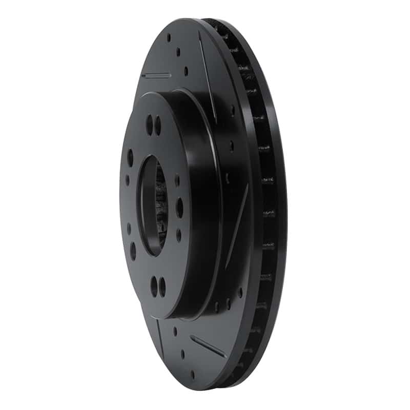 R1 Concepts — R1 90-05 Chrysler SEBRING Front Right Drilled & Slotted Black Brake Rotor
R1 Brake Rotor Drill - view 2