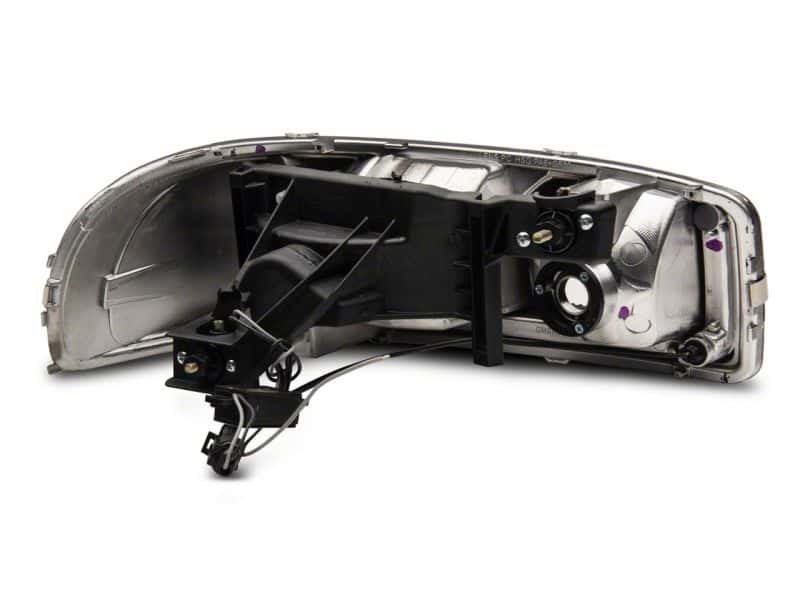 Raxiom — Raxiom 99-06 GMC Sierra 1500 Axial Series Headlights w/ LED Bar- Blk Housing (Clear Lens)
Headlights - view 4