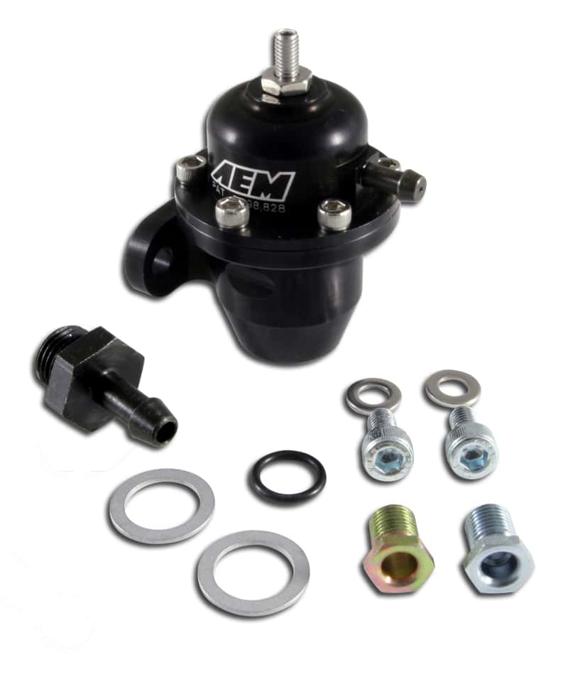 AEM — AEM 94-01 Acura Integra / 90-93 Honda Accord / 92-95 Honda Civic / 99-00 Honda Civic Black Adjustabl
Adj Fuel Press Reg
Adjustable Fuel - view 1