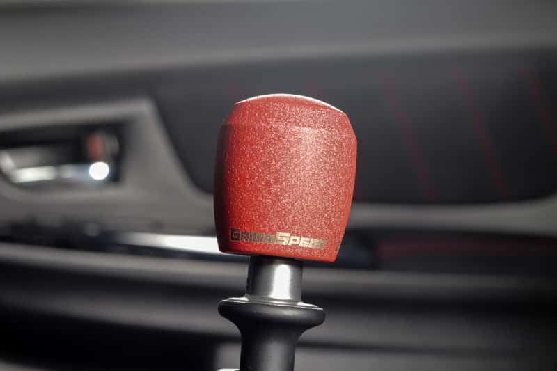 GrimmSpeed — GrimmSpeed Stubby Shift Knob Stainless Steel Red - M12x1.25 - view 3