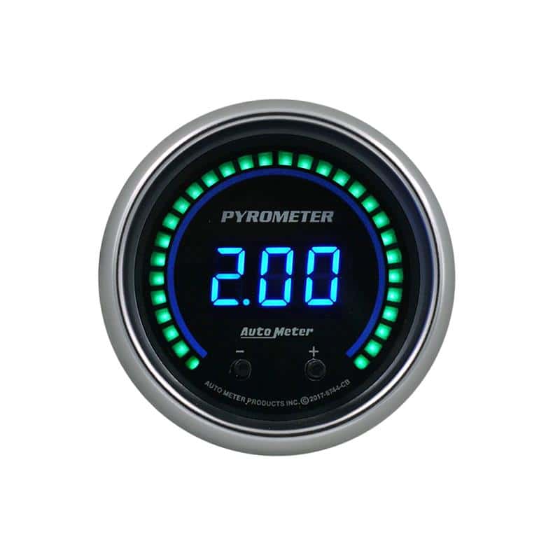 AutoMeter — Autometer 52.4mm Black Two Channel 0-2000 Degree Pyrometer (EGT) Cobalt Elite Digital Gauge
GA EGT 2" CB EL DIG - view 1