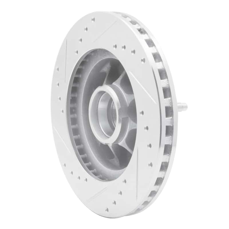 R1 Concepts — R1 93-93 Ford Mustang Front Right Drilled & Slotted Silver Brake Rotor
R1 Brake Rotor Drill - view 4