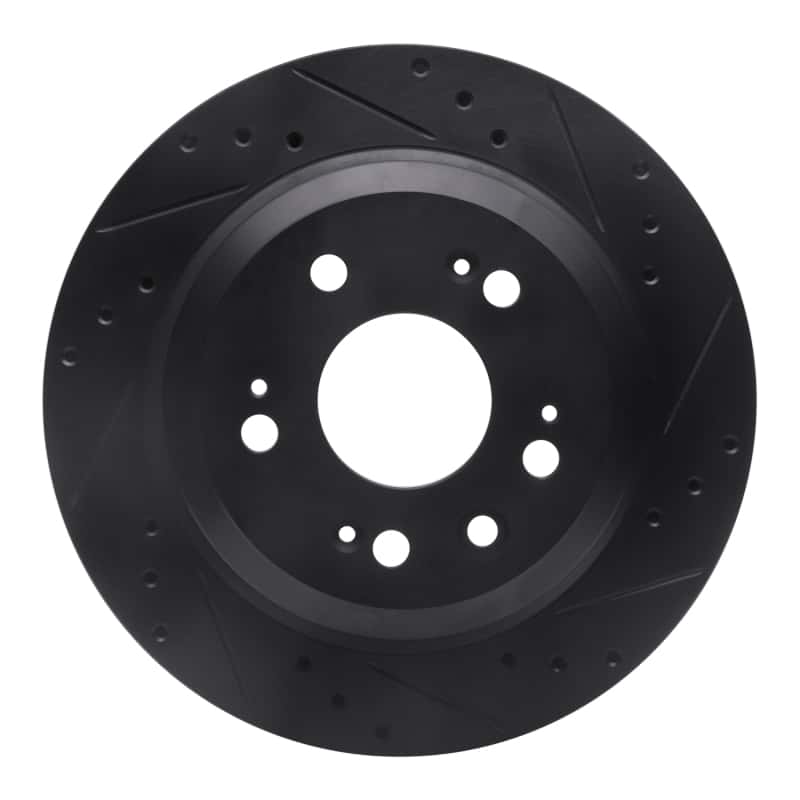 R1 Concepts — R1 05-12 Acura RL Rear Right Drilled & Slotted Black Brake Rotor
R1 Brake Rotor Drill - view 1