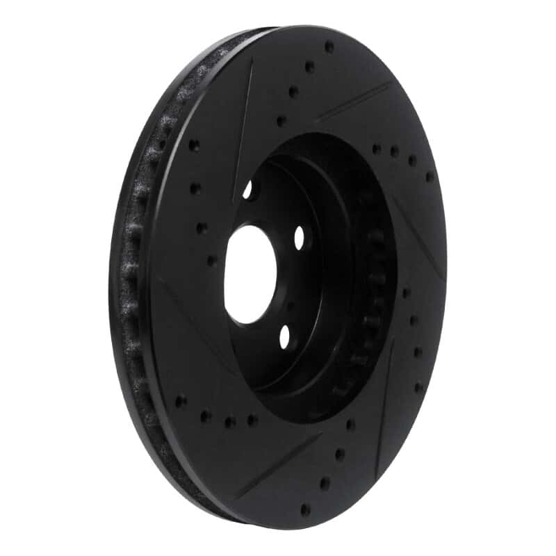 R1 Concepts — R1 94-99 Toyota Celica Front Right Drilled & Slotted Black Brake Rotor
R1 Brake Rotor Drill - view 4