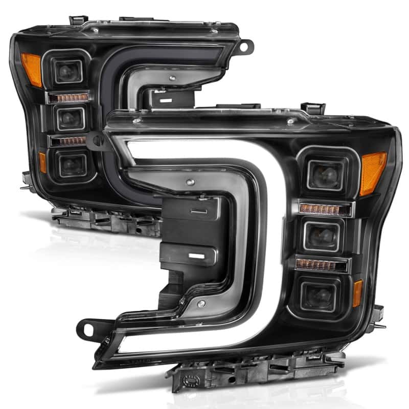 ANZO — ANZO 18-20 Ford F-150 Full Led Projector Smoke Bar Style Headlights Black Amber
Head Light Set
HdLtSet - view 5