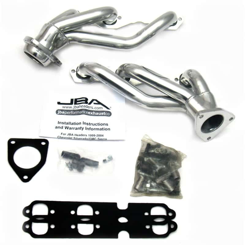 JBA — JBA 03-13 GM Truck 4.3L V6 1-1/2in Primary Silver Ctd Cat4Ward Header
Exhaust Header - view 2