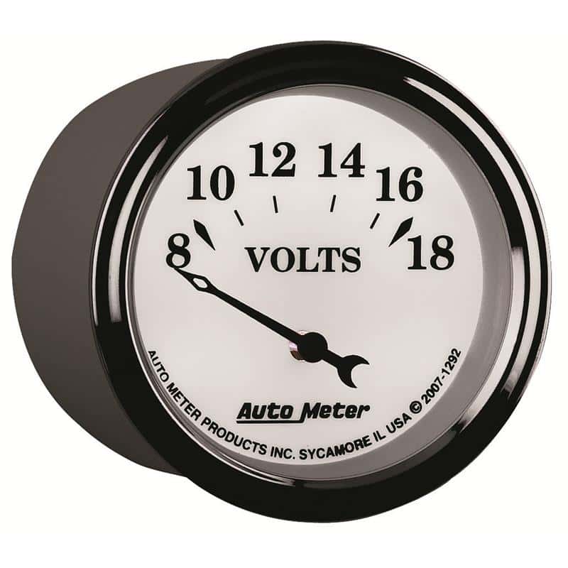 AutoMeter — AutoMeter Gauge Voltmeter 2-1/16in. 18V Elec Old Tyme White II
2-1/16" VOLTMETER, 8 - view 7