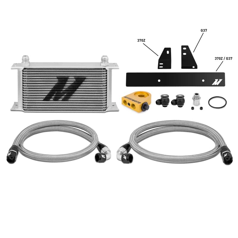 Mishimoto — Mishimoto 09-12 Nissan 370Z / 08-12 Infiniti G37 (Coupe Only) Thermostatic Oil Cooler Kit - view 1