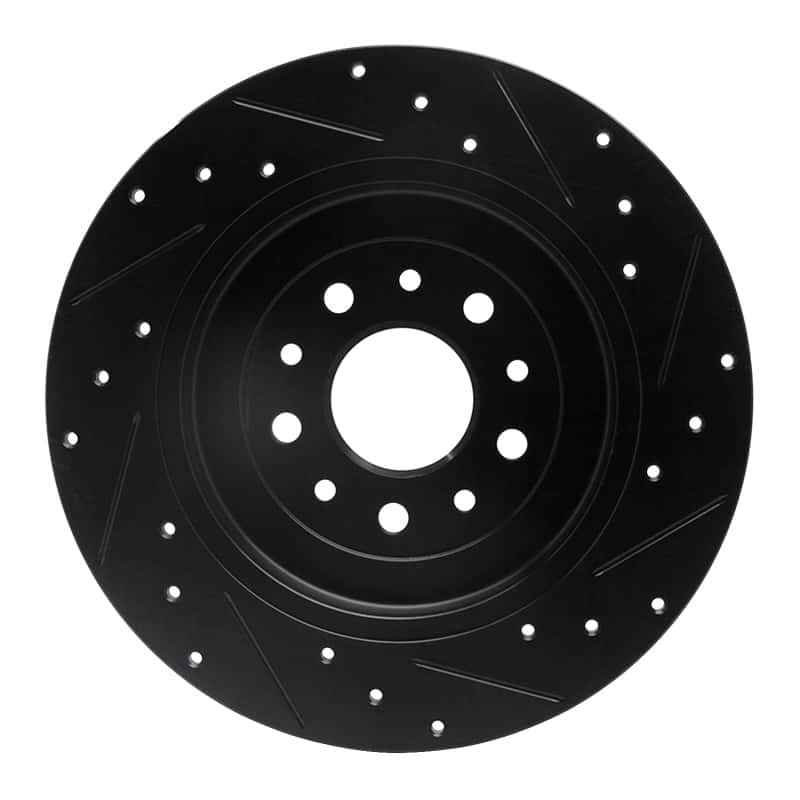 R1 Concepts — R1 05-19 Ford Five Hundred Rear Left Drilled & Slotted Black Brake Rotor
R1 Brake Rotor Drill - view 5