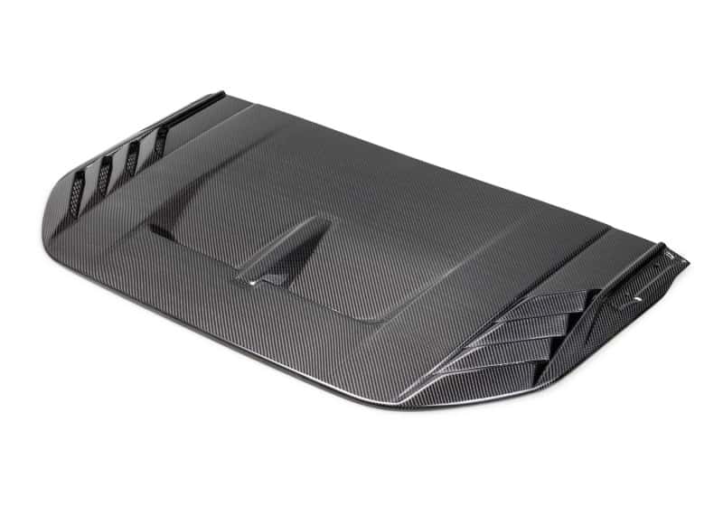 Ford Racing — Ford Racing 22-24 Ford Bronco Raptor Carbon Fiber Hood Vent - Gloss Finish - view 1