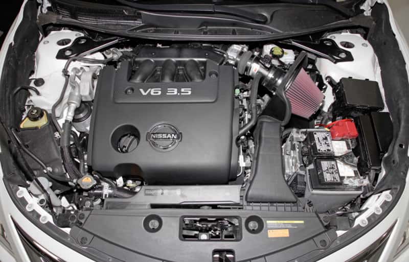 K&N Engineering — K&N 69 Series Typhoon Performance Intake Kit 13-14 Nissan Altima/Pathfinder 3.5L V6
Performance Air Inta
Air Intake System - view 6